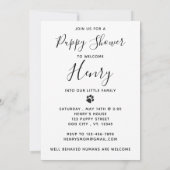 Nieuwe Pet Dog Puppy Party Kaart (Achterkant)