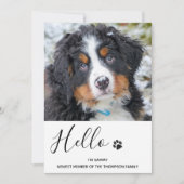 Nieuwe Pet Dog Puppy Shower Party Kaart (Voorkant)