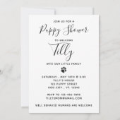 Nieuwe Pet Dog Puppy Shower Party Kaart (Achterkant)