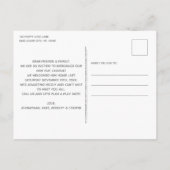 Nieuwe Pet Nieuwe Aangepaste Aangepaste Foto Dog Aankondigingskaart (Achterkant)