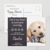 Nieuwe Pet Nieuwe Puppy Douche Uitnodiging (Voorkant / Achterkant)