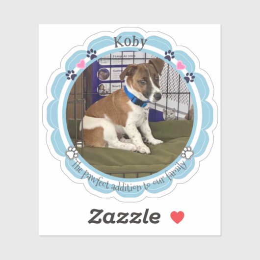 Nieuwe Pet Puppy Custom Dog Foto Sticker (Vel)