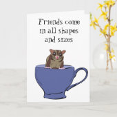 Nieuwe Pet Sugar Glider Custom Gefeliciteerd Kaart (Gele Bloem)