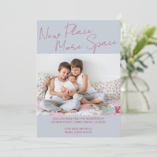 Nieuwe plaats meer ruimte Casual de Foto van het M Aankondiging (Staand voorkant)