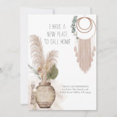 Nieuwe Plaats om Huis Boho Chic Rustic te roepen B Aankondiging (Voorkant)