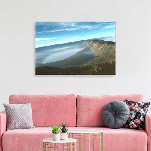 nieuwe planeet canvas afdruk (Insitu (Woonkamer))