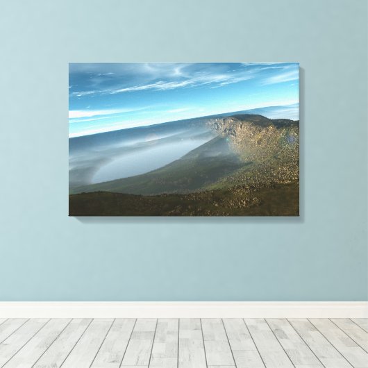 nieuwe planeet canvas afdruk (Insitu (Houten vloer))