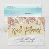 Nieuwe plannen voor het uitstellen van wedstrijden aankondigingskaart (Voorkant / Achterkant)