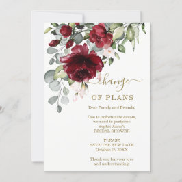Nieuwe plannen Vrijgezellenfeest Bourgogne bloemen Kaart