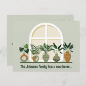 Nieuwe Planten van het Huis van het Huis Vensters Briefkaart (Voorkant / Achterkant)