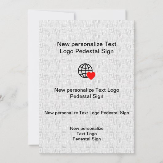 Nieuwe platte uitnodiging Aanpassen (Voorkant)