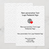 Nieuwe platte uitnodiging Aanpassen eigen (Voorkant / Achterkant)