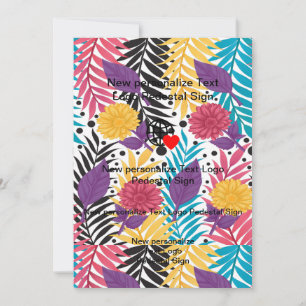 Nieuwe platte uitnodiging Aanpassen eigen