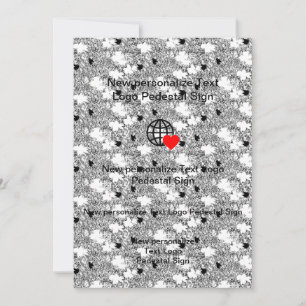 Nieuwe platte uitnodiging Aanpassen eigen