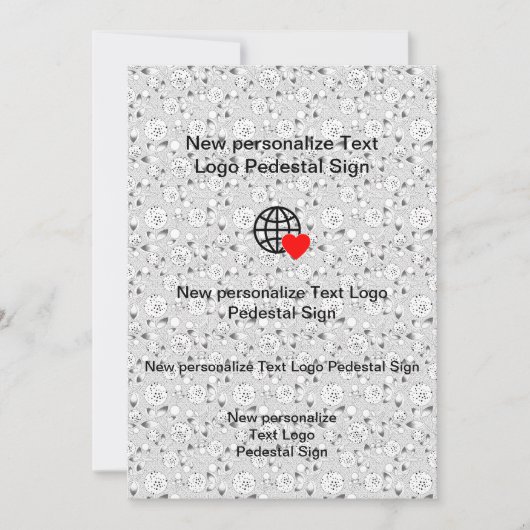 Nieuwe platte uitnodiging Aanpassen eigen (Voorkant)