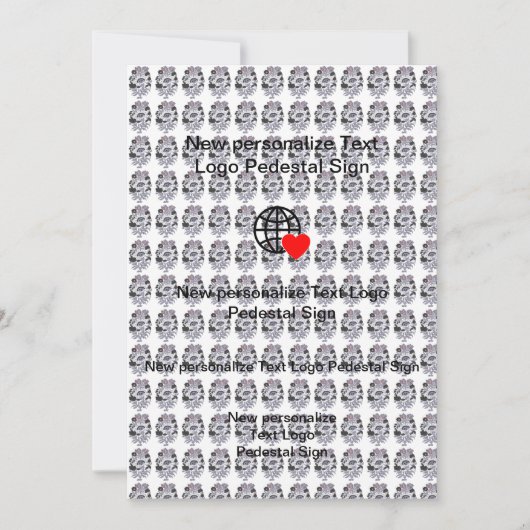 Nieuwe platte uitnodiging Aanpassen eigen (Voorkant)