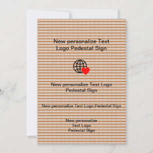 Nieuwe platte uitnodiging Aanpassen eigen