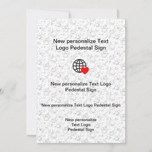 Nieuwe platte uitnodiging Aanpassen eigen (Voorkant)