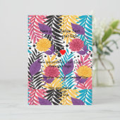 Nieuwe platte uitnodiging Maak je eigen (Staand voorkant)