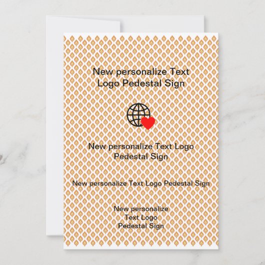 Nieuwe platte uitnodiging Maak je eigen (Voorkant)