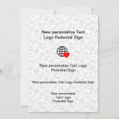 Nieuwe platte uitnodiging Maak je eigen (Voorkant)