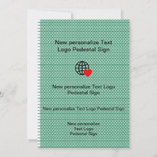 Nieuwe platte uitnodiging, maak je eigen kaart