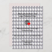 Nieuwe platte uitnodiging, maak je eigen kaart (Voorkant / Achterkant)