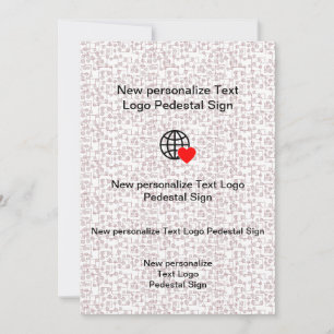 Nieuwe platte uitnodiging, maak je eigen kaart