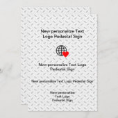 Nieuwe platte uitnodiging, maak je eigen kaart (Voorkant / Achterkant)