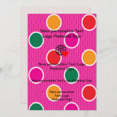 Nieuwe platte uitnodiging stel je eigen samen (Voorkant / Achterkant)