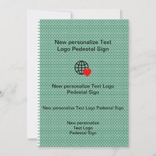 Nieuwe platte uitnodiging uw eigen aanpassen (Voorkant)