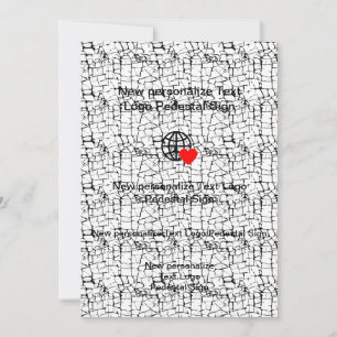 Nieuwe platte uitnodiging uw eigen aanpassen