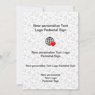 Nieuwe platte uitnodiging uw eigen aanpassen