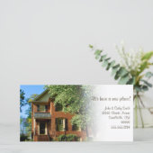 Nieuwe plek! Adreswijziging Aangepaste fotokaarten Aankondiging (Staand voorkant)