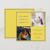 Nieuwe plek Meer ruimte 2 Foto Geel Grijze bewegin Aankondiging (Voorkant / Achterkant)