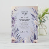 Nieuwe Plum Herfst Lente Zomer Lavendel Sage Bruil Kaart (Staand voorkant)
