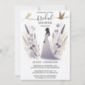 Nieuwe Plum Herfst Zomer Lavendel Sage Vrijgezelle Kaart (Voorkant)