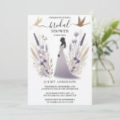 Nieuwe Plum Herfst Zomer Lavendel Sage Vrijgezelle Kaart (Staand voorkant)