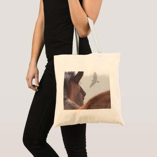 Nieuwe Pony en buzzard Tote Bag (Voorkant (product))