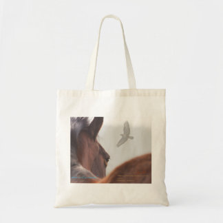 Nieuwe Pony en buzzard Tote Bag
