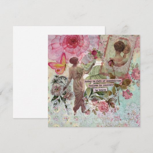 Nieuwe Possibilites Flat Wenskaart (Voorkant / Achterkant)