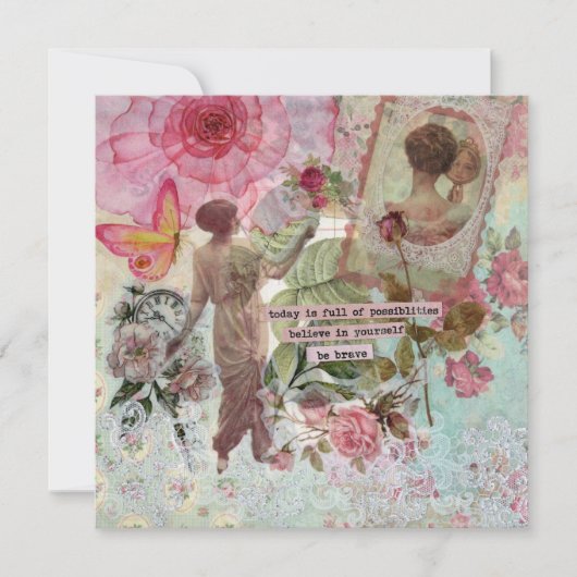 Nieuwe Possibilites Flat Wenskaart (Voorkant)