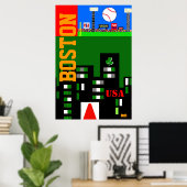 Nieuwe Poster van Boston Art uit 2013 Kinder sport (Thuiskantoor)
