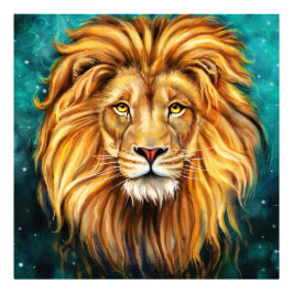 Nieuwe POWERFUL LION Foto Afdruk