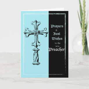 Nieuwe Preacher Ordination Gefeliciteerd Kruis op  Kaart