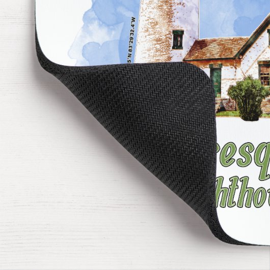 Nieuwe Presque Isle Lighthouse Waterverf - Michiga Muismat (Hoek)