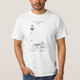 Nieuwe Presque Isle Vuurtoren - Michigan - SBD T-shirt
