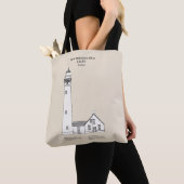 Nieuwe Presque Isle Vuurtoren - Michigan - SBD Tote Bag (Dichtbij)