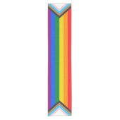 Nieuwe Pride vlag kleuren strepen venster cling Korte Tafelloper (Voorkant)