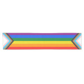 Nieuwe Pride vlag kleuren strepen venster cling Korte Tafelloper (Horizontaal)